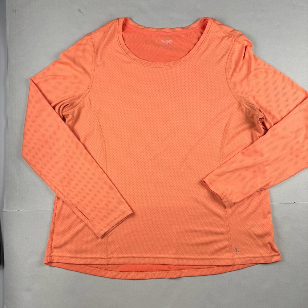 Danskin Now Coral Long Sleeve Top
